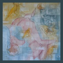 Acquerello su carta; cm. 35x35